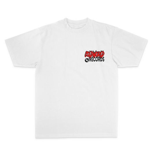 CW RECORDS TEE (WHITE) (IN-HAND)