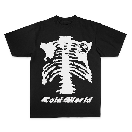 CW 8 BIT SKELETON TEE (BLACK)